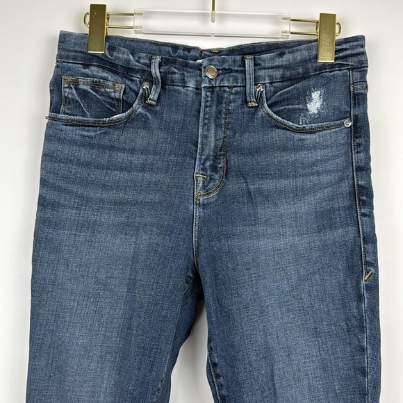 Good American Good Legs High Waist Crop Skinny Jeans in Blue261 Size 6 - Picture 5 of 12